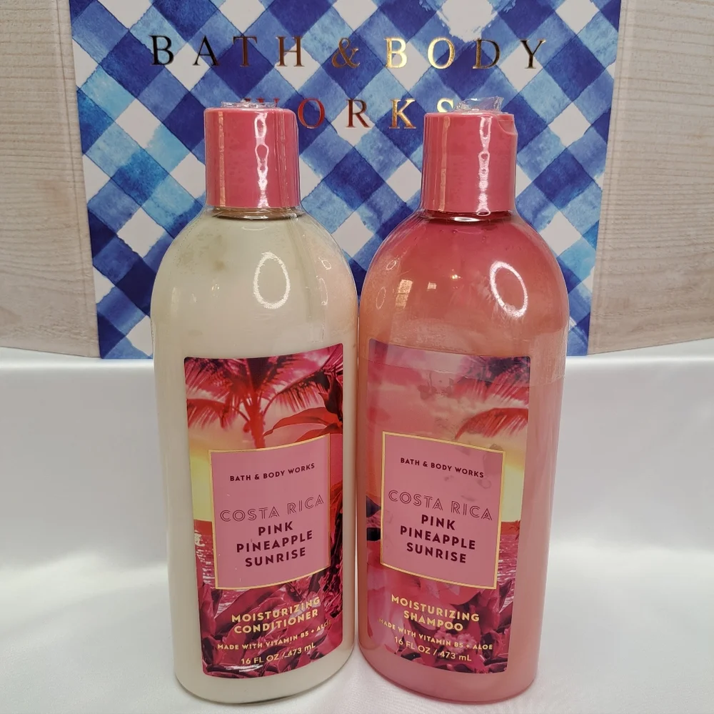 Bath & Body Works Pink Pineapple Sunrise Shampoo and Conditioner Set - Picture 2 of 16